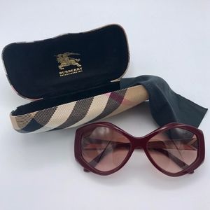 Burberry Sunglasses - Burgundy Octagon
